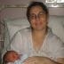 Mum and baby in the post-natal ward