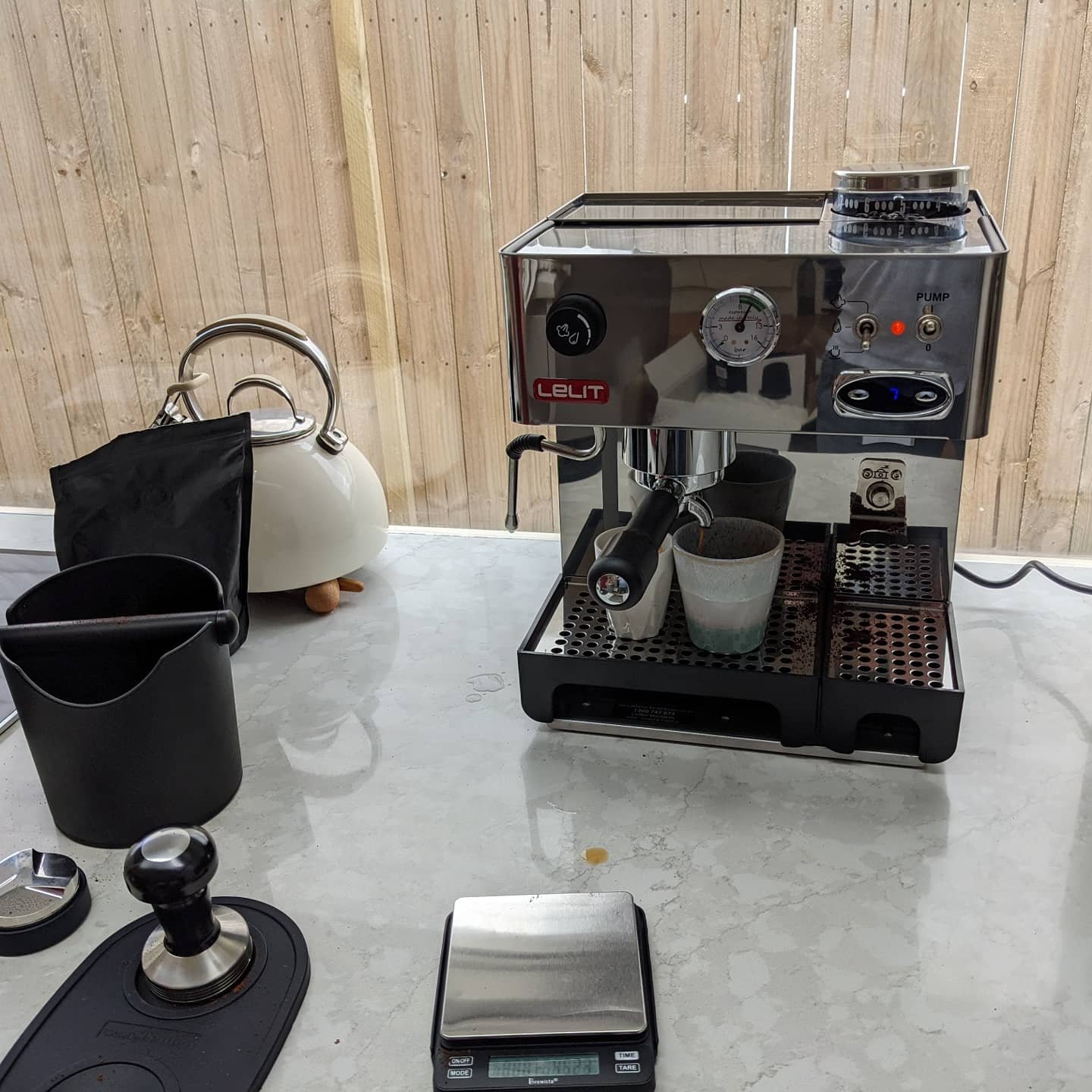 Coffee machine in our kitchen